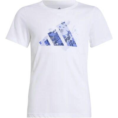 Adidas unisex vit blommönstrad T-shirt Adidas unisex vit blommönstrad T-shirt