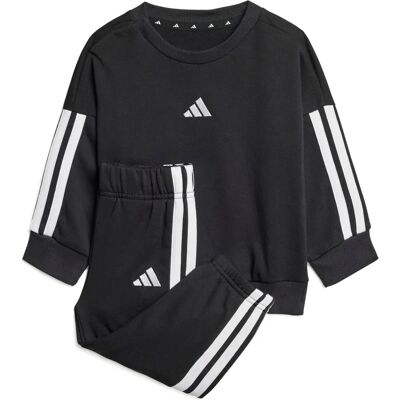 Adidas Kinder Schwarz-Weiß French Terry Trainingsanzug - Sportswear Adidas Kinder Schwarz-Weiß French Terry Trainingsanzug - Sportswear