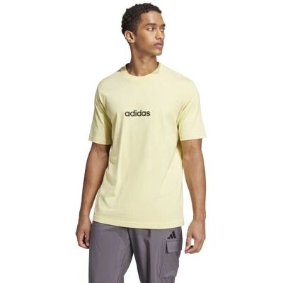 adidas Camiseta Essentials Linear Single Jersey - Amarillo adidas Camiseta Essentials Linear Single Jersey - Amarillo