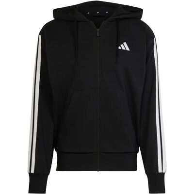 adidas Essentials 3-Streifen French Terry Hoodie - Schwarz adidas Essentials 3-Streifen French Terry Hoodie - Schwarz