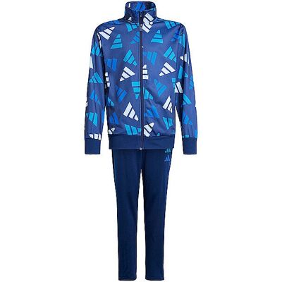 Adidas Kinder Dunkelblau Allover-Print Trainingsanzug - Sportanzug Adidas Kinder Dunkelblau Allover-Print Trainingsanzug - Sportanzug