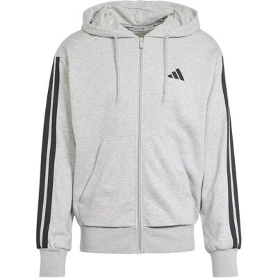 adidas Modell JE6338 Graue French Terry Kapuzenpullover adidas Modell JE6338 Graue French Terry Kapuzenpullover