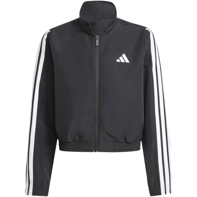 adidas Kinder 3 Stripe Logo Ritsjas - Zwart/Wit adidas Kinder 3 Stripe Logo Ritsjas - Zwart/Wit