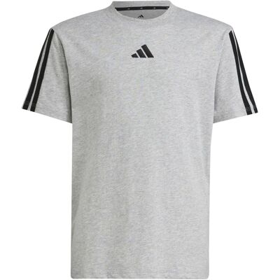 Koszulka dziecięca adidas - Medium Grey Heather i czarny - Sportowa Koszulka dziecięca adidas - Medium Grey Heather i czarny - Sportowa