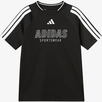 Adidas J Hot TEE - Sporty, Genbrugt polyester, Normal pasform - T-Shirt Adidas J Hot TEE - Sporty, Genbrugt polyester, Normal pasform - T-Shirt