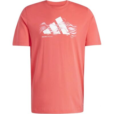 Adidas S Rotes Tennis-Logo T-Shirt - Herren Adidas S Rotes Tennis-Logo T-Shirt - Herren