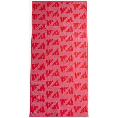 Serviette Adidas Imprimé Total Rouge - Serviette pour Plage et Sport - Publicité Serviette Adidas Imprimé Total Rouge - Serviette pour Plage et Sport - Publicité
