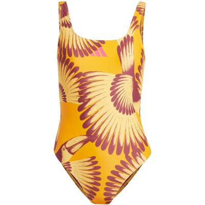 Traje de baño adidas X Farm 3 Stripes - Mujer - Naranja Traje de baño adidas X Farm 3 Stripes - Mujer - Naranja
