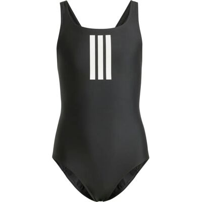 adidas Kids 3-Stripes Swimsuit - Black adidas Kids 3-Stripes Swimsuit - Black