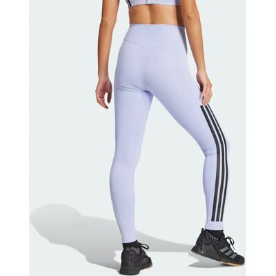 adidas Optime 3-Strepen Full-Length Leggings - Paars adidas Optime 3-Strepen Full-Length Leggings - Paars