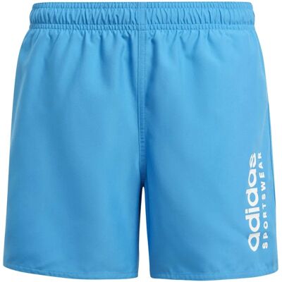adidas Kids Sportswear Essentials Logo CLX Swim Shorts - Blue adidas Kids Sportswear Essentials Logo CLX Swim Shorts - Blue