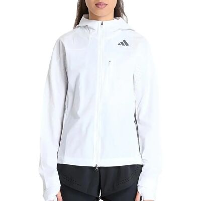 adidas Adizero Laufjacke - Weiß - Winddicht - Schlanker Schnitt - Verstellbar adidas Adizero Laufjacke - Weiß - Winddicht - Schlanker Schnitt - Verstellbar