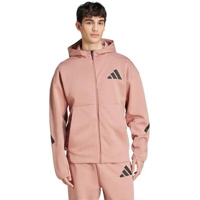 adidas Z.N.E. Volledige rits capuchonjas - Oranje adidas Z.N.E. Volledige rits capuchonjas - Oranje