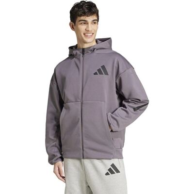 adidas Z.N.E. Volledige Rits Capuchon Trainingsjack - Grijs adidas Z.N.E. Volledige Rits Capuchon Trainingsjack - Grijs