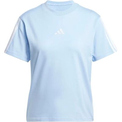 Adidas Essentials 3 Streifen T-Shirt - Kurzarm - Blau - M Adidas Essentials 3 Streifen T-Shirt - Kurzarm - Blau - M