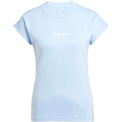 Adidas Hellblau Fitted Baumwoll-T-Shirt - T-Shirt Adidas Hellblau Fitted Baumwoll-T-Shirt - T-Shirt