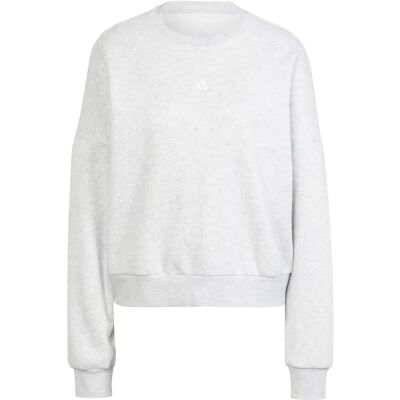 Adidas Sweatshirt Hellgrau Meliert Weiß - Lässiger Sportlicher Oberteil Adidas Sweatshirt Hellgrau Meliert Weiß - Lässiger Sportlicher Oberteil