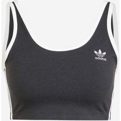 adidas Adicolor 3-Streifen Bustieră Top, Damen, Schwarz adidas Adicolor 3-Streifen Bustieră Top, Damen, Schwarz