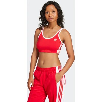 adidas Brassière Adicolor 3 Bandes - Femmes - Rouge - Publicité adidas Brassière Adicolor 3 Bandes - Femmes - Rouge - Publicité