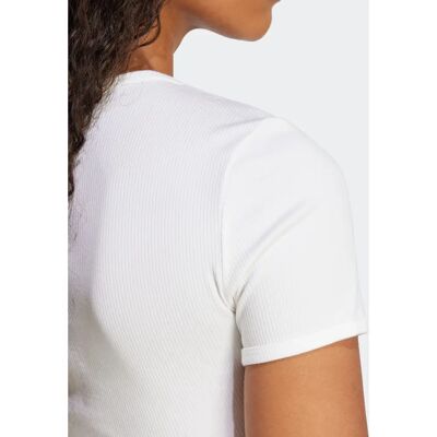 Adidas Originals ESS RIB TEE Slim Fit Weiß T-Shirt Adidas Originals ESS RIB TEE Slim Fit Weiß T-Shirt