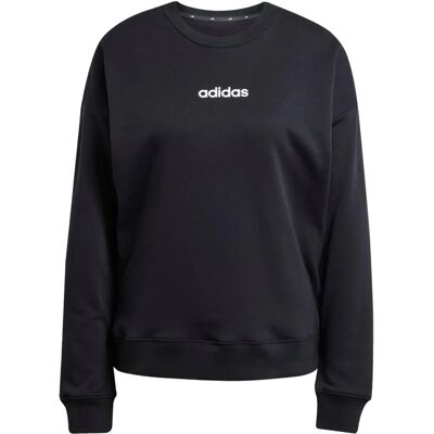 Adidas W LIN FT SWT - Black/White - Sweatshirt Adidas W LIN FT SWT - Black/White - Sweatshirt