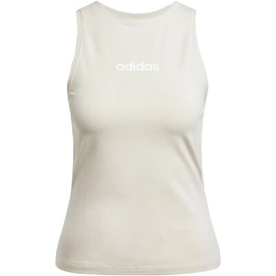 adidas Top Slim de Algodão - Bege - Top adidas Top Slim de Algodão - Bege - Top