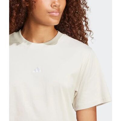 Adidas Dames T-shirt Small Logo Katoen - Grijs Adidas Dames T-shirt Small Logo Katoen - Grijs