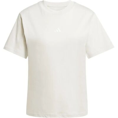 Adidas Small Logo Cotton White - Shirt - Women Adidas Small Logo Cotton White - Shirt - Women