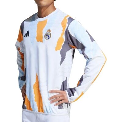 Adidas Θερμό Τοπ Real Madrid - 38-40 ίντσες, Λευκό Adidas Θερμό Τοπ Real Madrid - 38-40 ίντσες, Λευκό