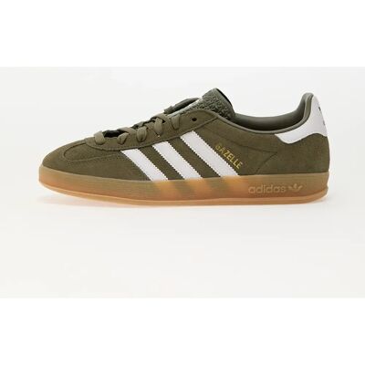 adidas Gazelle Indoor Sneakers - Olive Strata/ Ftw White/ Gold Metallic - Herre adidas Gazelle Indoor Sneakers - Olive Strata/ Ftw White/ Gold Metallic - Herre