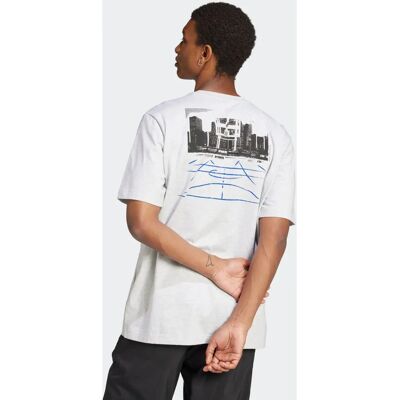 ADIDAS - M C PHOTO TEE - Light Grey Heather - L - T-shirt ADIDAS - M C PHOTO TEE - Light Grey Heather - L - T-shirt