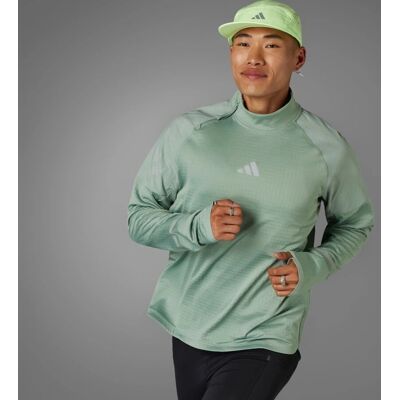 adidas Ultimate Hi Vis Reflective 1/2-Zip Top - Πράσινο - Τρέξιμο adidas Ultimate Hi Vis Reflective 1/2-Zip Top - Πράσινο - Τρέξιμο