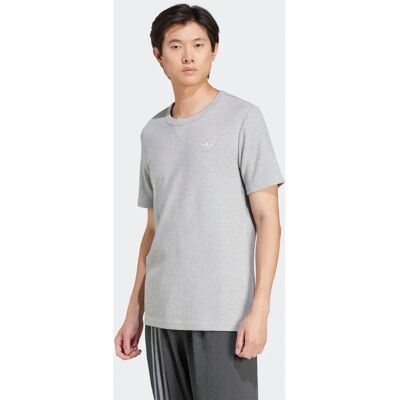 adidas Trefoil Essentials Waffle T-Shirt - Grau adidas Trefoil Essentials Waffle T-Shirt - Grau