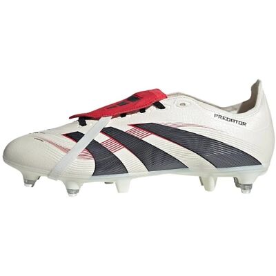 Bottes de Football adidas Predator League Langue Rabattée pour Terrain Mou - Blanc - Publicité Bottes de Football adidas Predator League Langue Rabattée pour Terrain Mou - Blanc - Publicité