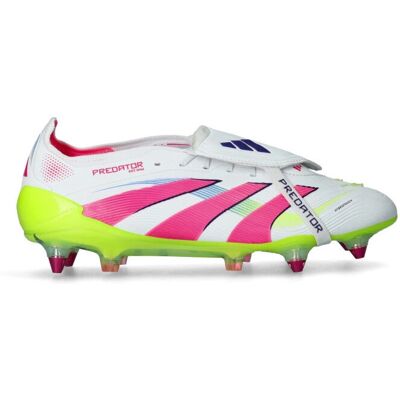 Chaussures de football adidas Predator Elite blances à terrain souple - Publicité Chaussures de football adidas Predator Elite blances à terrain souple - Publicité
