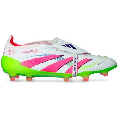 Bottes de Football adidas Predator Elite Blanches - Langue Pliée, Sol Ferme - Publicité Bottes de Football adidas Predator Elite Blanches - Langue Pliée, Sol Ferme - Publicité