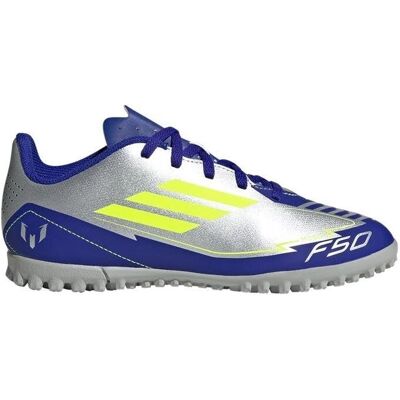 Adidas F50 Club Messi Jr Azul Plateado - Zapatos de fútbol Adidas F50 Club Messi Jr Azul Plateado - Zapatos de fútbol