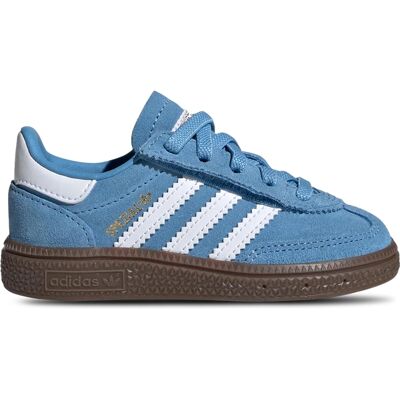 Chaussures de Handball Unisex Adidas - 23.5 - Bleu - Cuir Souple - Publicité Chaussures de Handball Unisex Adidas - 23.5 - Bleu - Cuir Souple - Publicité