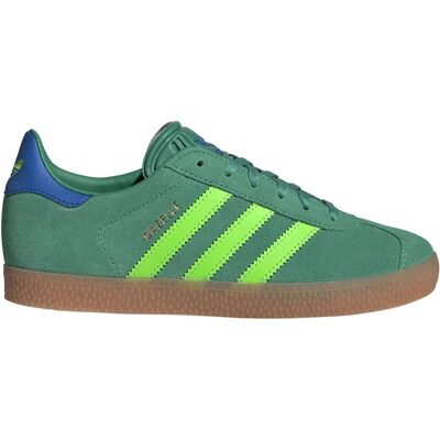 Adidas Gazelle Kinder Sneaker Grün Leder - Turnschuh Adidas Gazelle Kinder Sneaker Grün Leder - Turnschuh