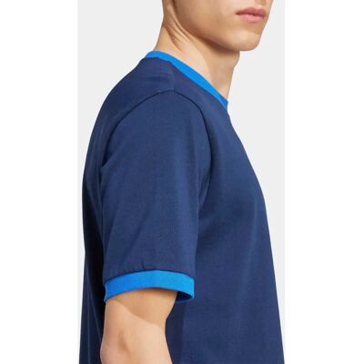 adidas Modell Kontrast-T-Shirt - Blau - Lässiger Komfort adidas Modell Kontrast-T-Shirt - Blau - Lässiger Komfort