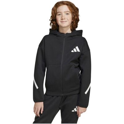adidas Z.N.E. Volledig rits hoodie voor kinderen - Zwart adidas Z.N.E. Volledig rits hoodie voor kinderen - Zwart