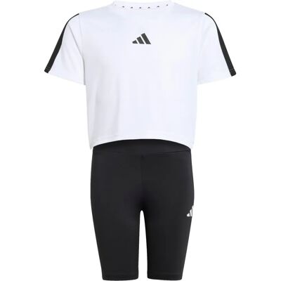 Adidas Treningssett - Modell JG Tr-es 3S - Svart-Hvit - Treningsklær Adidas Treningssett - Modell JG Tr-es 3S - Svart-Hvit - Treningsklær
