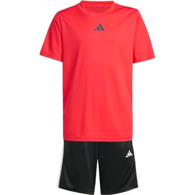 Adidas Kinder Trainingsanzug - J Tr-Es 3S Set - Sportlich, Rot, Modell 152 Adidas Kinder Trainingsanzug - J Tr-Es 3S Set - Sportlich, Rot, Modell 152