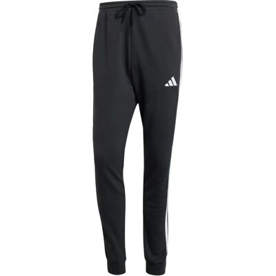 adidas Essential 3-Stripes French Terry Spodnie - Mężczyzna - Czarny adidas Essential 3-Stripes French Terry Spodnie - Mężczyzna - Czarny