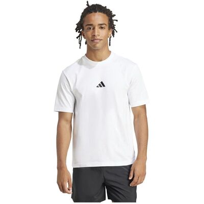 adidas Essentials Small Logo Jersey T-Shirt - Biały - T-Shirt adidas Essentials Small Logo Jersey T-Shirt - Biały - T-Shirt