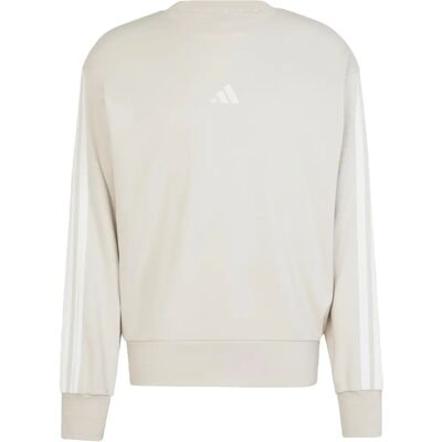 adidas Essentials 3-Streifen French Terry Sweatshirt - Herren - Beige adidas Essentials 3-Streifen French Terry Sweatshirt - Herren - Beige