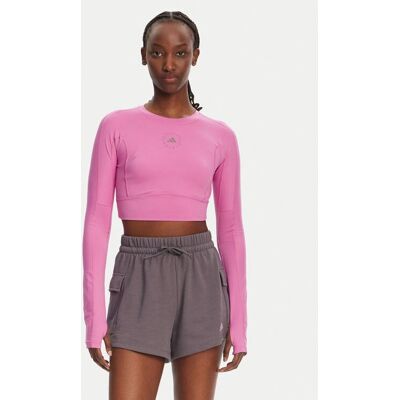 adidas by Stella McCartney TrueStrength Yoga Cropped Long Sleeve Top - Lila adidas by Stella McCartney TrueStrength Yoga Cropped Long Sleeve Top - Lila
