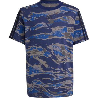 Adidas Camo 100% Katoen T-Shirt - Sportief, Loszittende Pasvorm Adidas Camo 100% Katoen T-Shirt - Sportief, Loszittende Pasvorm