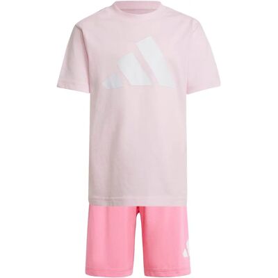 Adidas Kinder Rosa Baumwolle Shorts und T-Shirt Set - Kleidung Adidas Kinder Rosa Baumwolle Shorts und T-Shirt Set - Kleidung