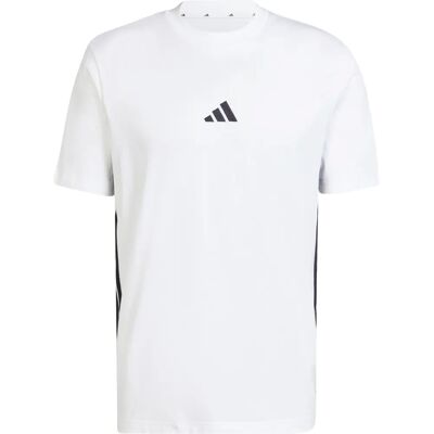 adidas Weiß Regular Fit Baumwolle Kurzarm T-Shirt - Casual Sport adidas Weiß Regular Fit Baumwolle Kurzarm T-Shirt - Casual Sport